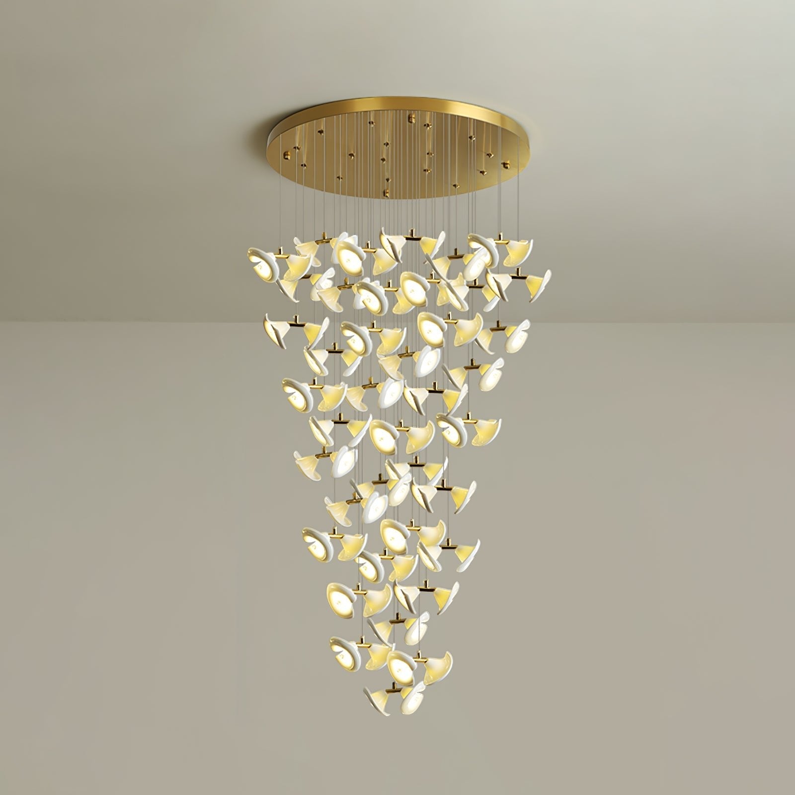Ernoreth Art Deco Ceramic Chandelier - Blowlighting