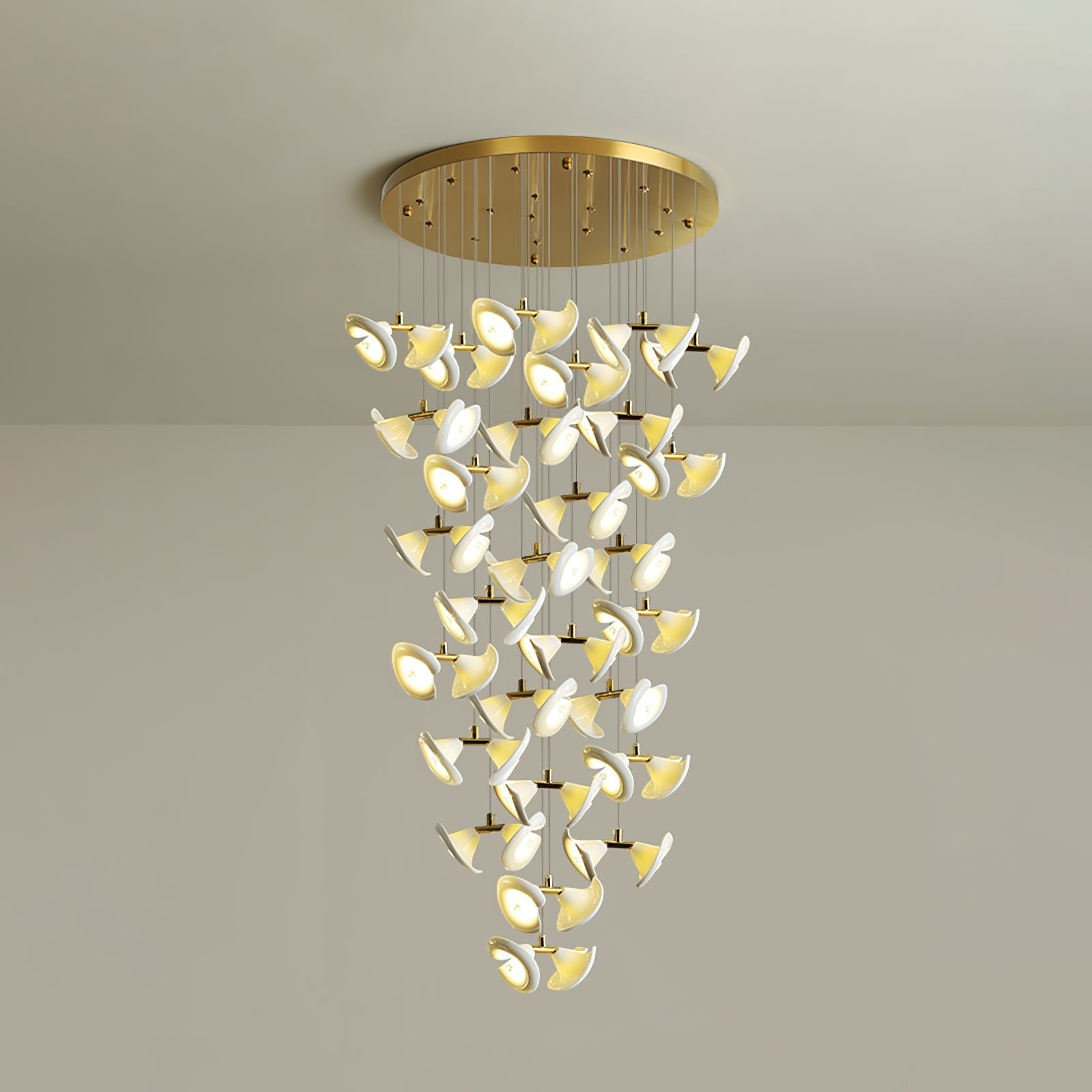 Ernoreth Art Deco Ceramic Chandelier - Blowlighting