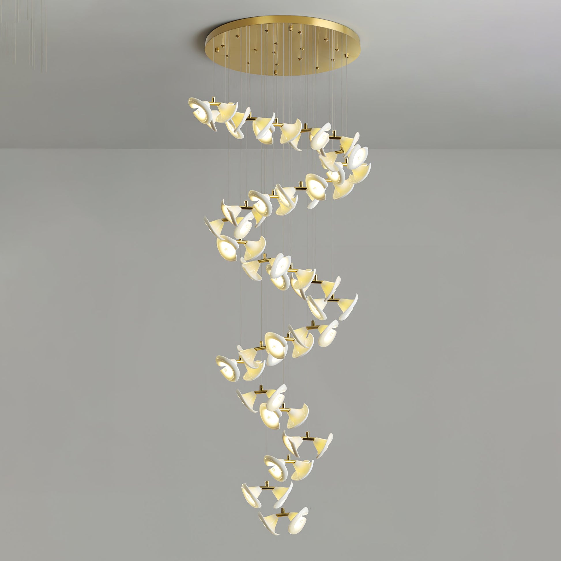 Ernoreth Art Deco Ceramic Chandelier - Blowlighting