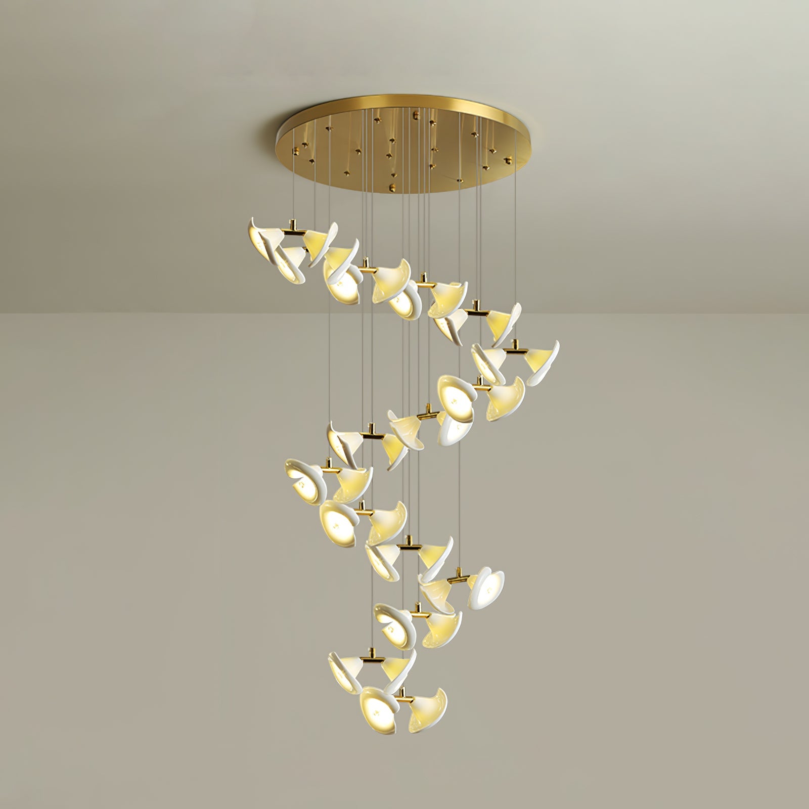 Ernoreth Art Deco Ceramic Chandelier - Blowlighting