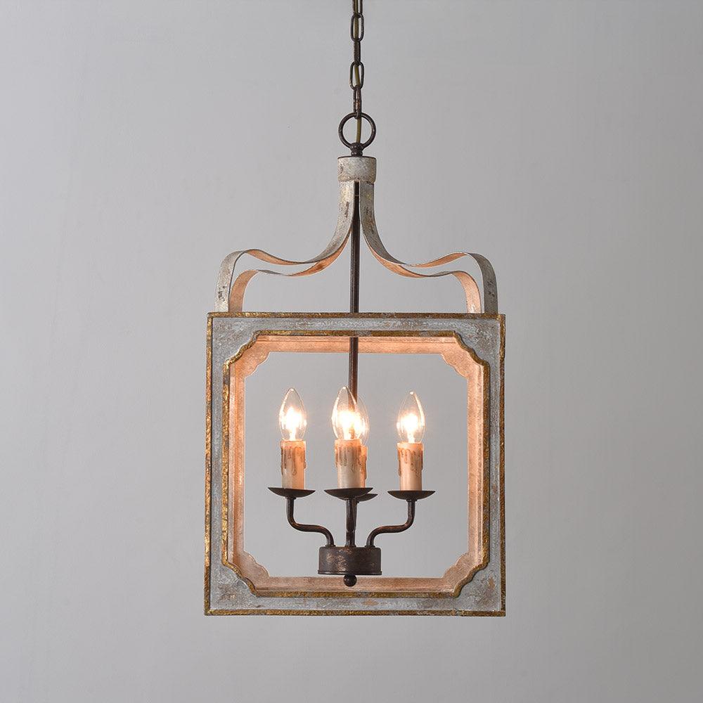 Boho Rustic Cube Chandelier - Blowlighting