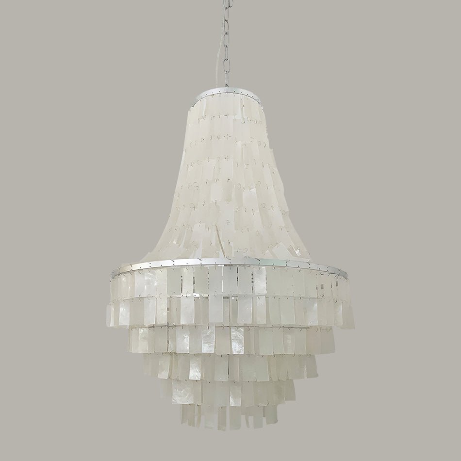 Aurora Chandelier Boho Shell Tiered - Blowlighting