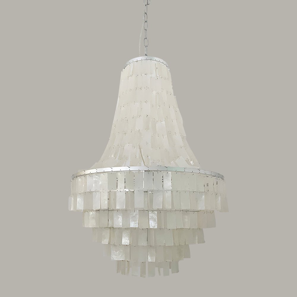 Aurora Chandelier Boho Shell Tiered - Blowlighting
