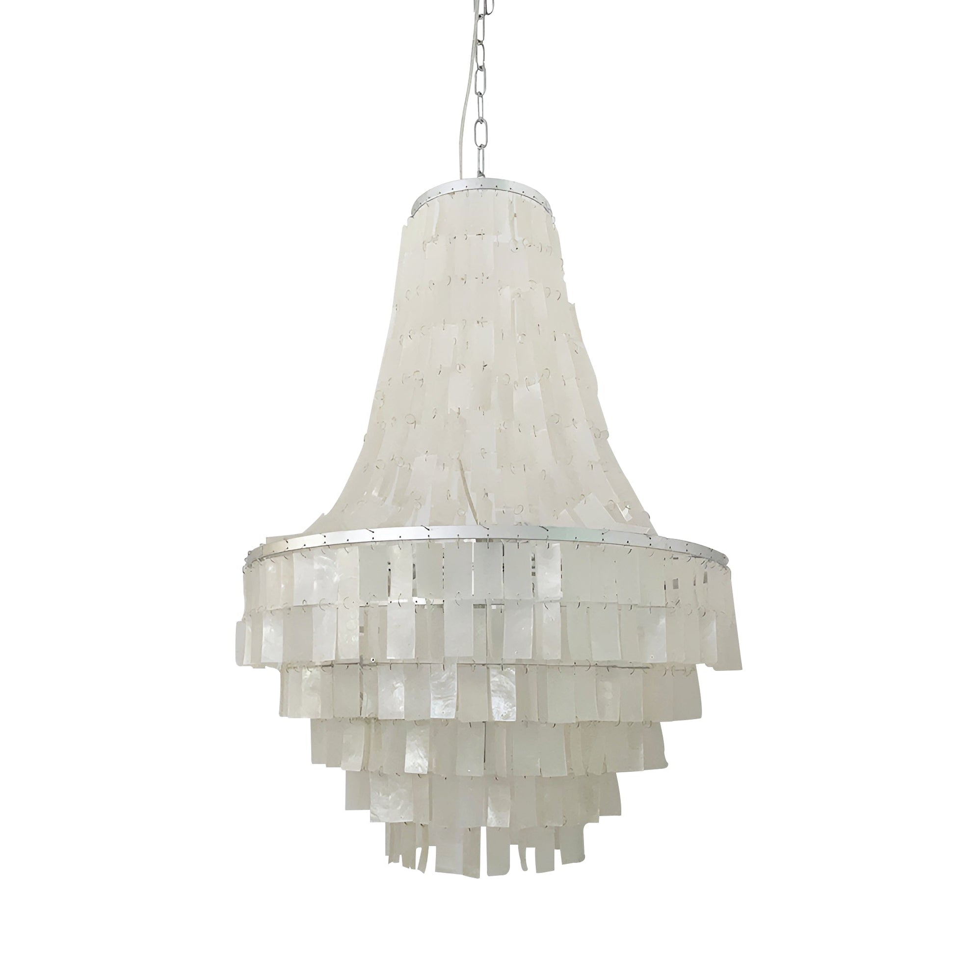 Aurora Chandelier Boho Shell Tiered - Blowlighting