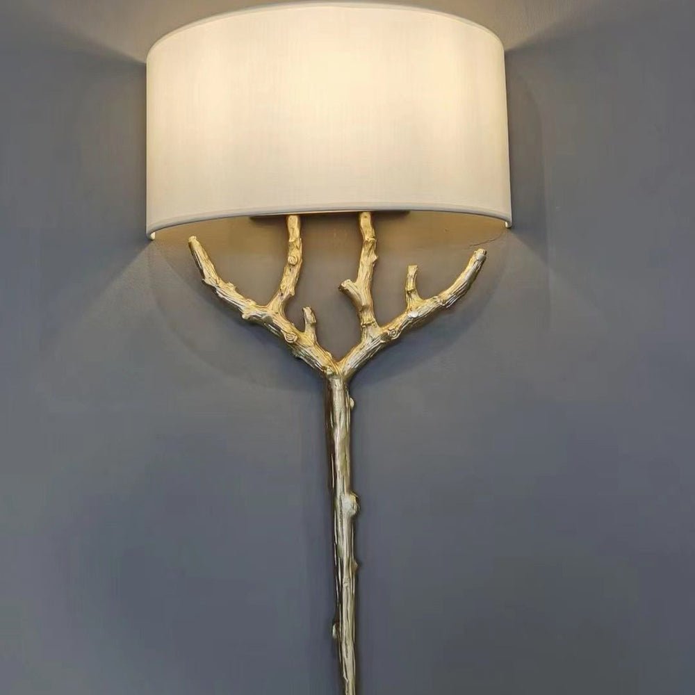 Ceryndir Antler Brass Wall Sconce - Blowlighting