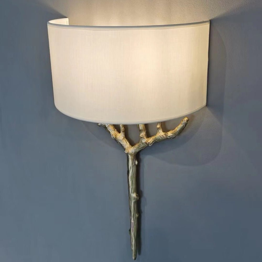 Ceryndir Antler Brass Wall Sconce - Blowlighting