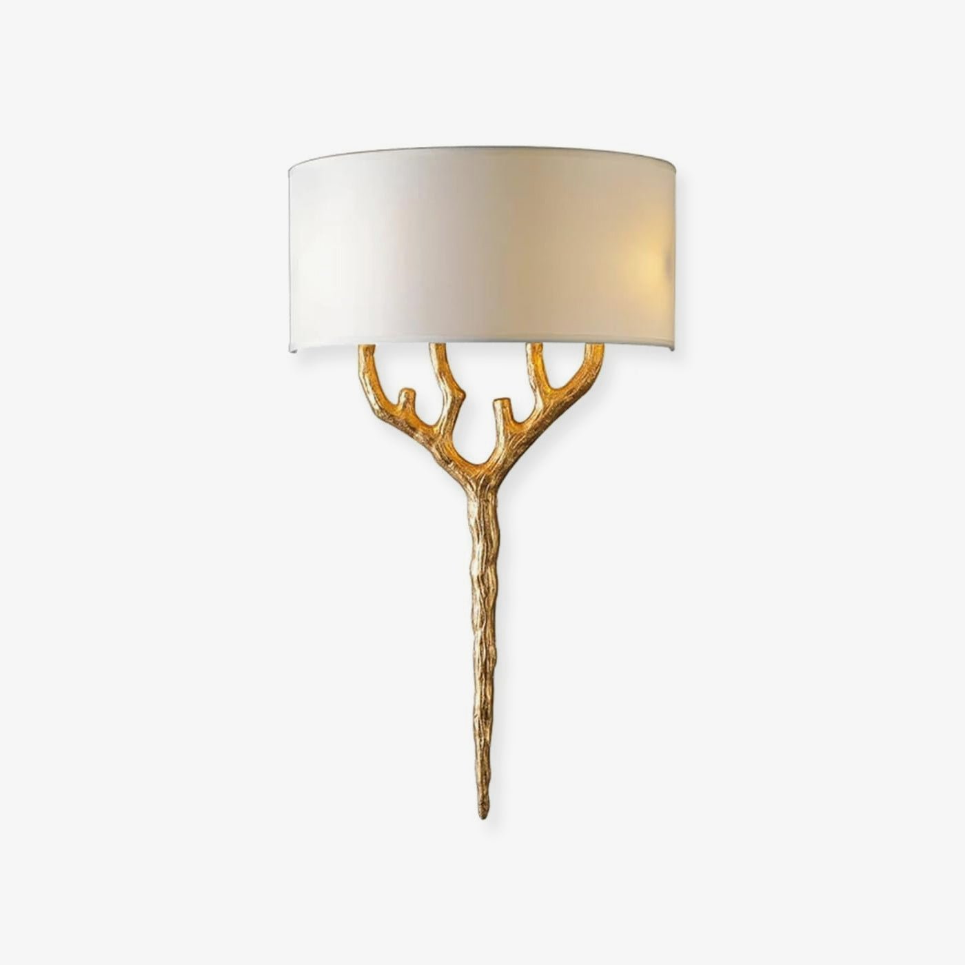 Ceryndir Antler Brass Wall Sconce - Blowlighting