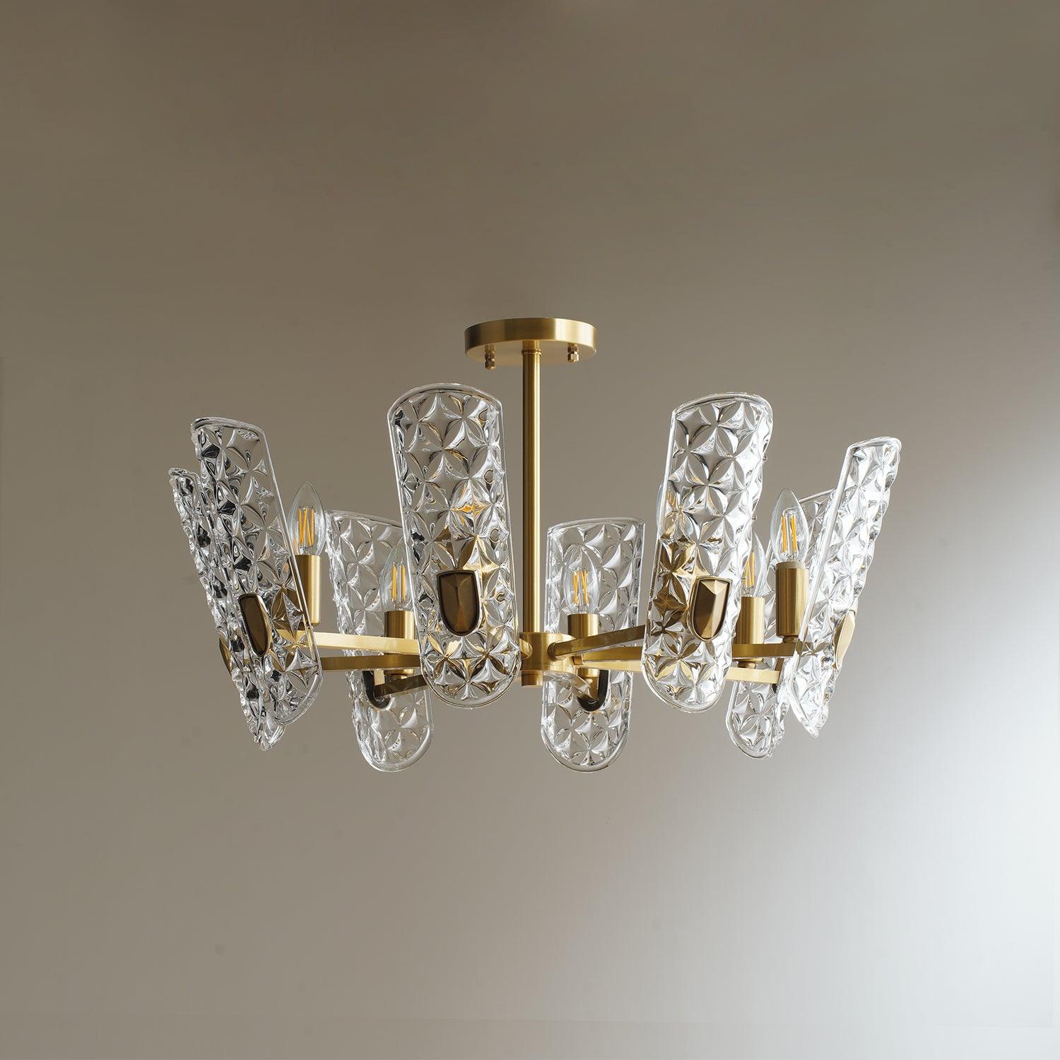 Brass Central Chandelier - Blowlighting