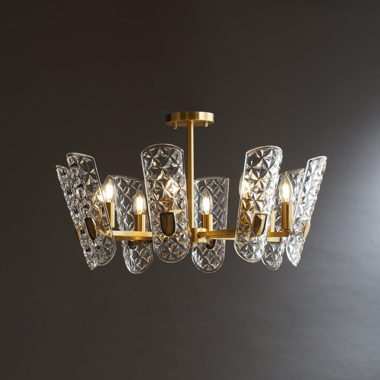 Brass Central Chandelier - Blowlighting