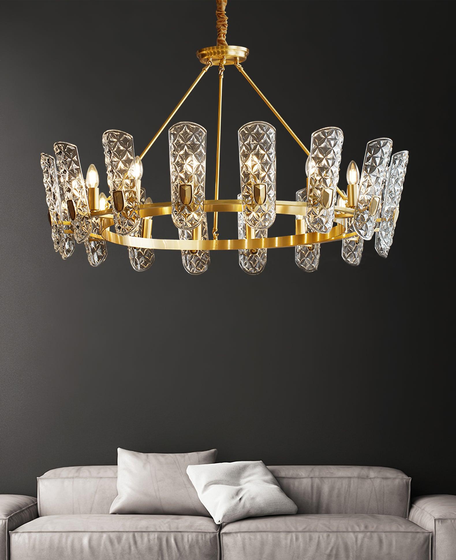 Brass Central Chandelier - Blowlighting