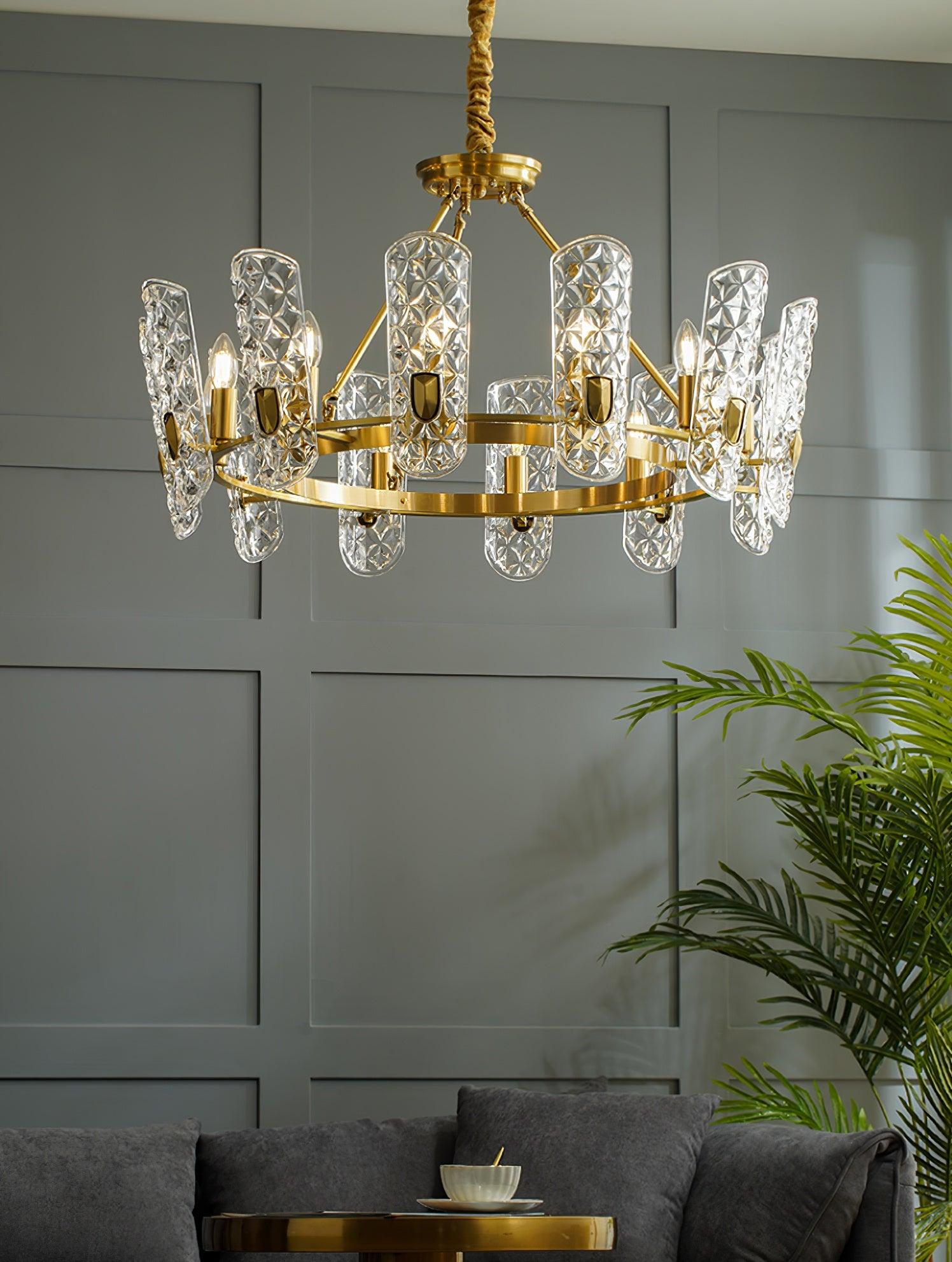 Brass Central Chandelier - Blowlighting
