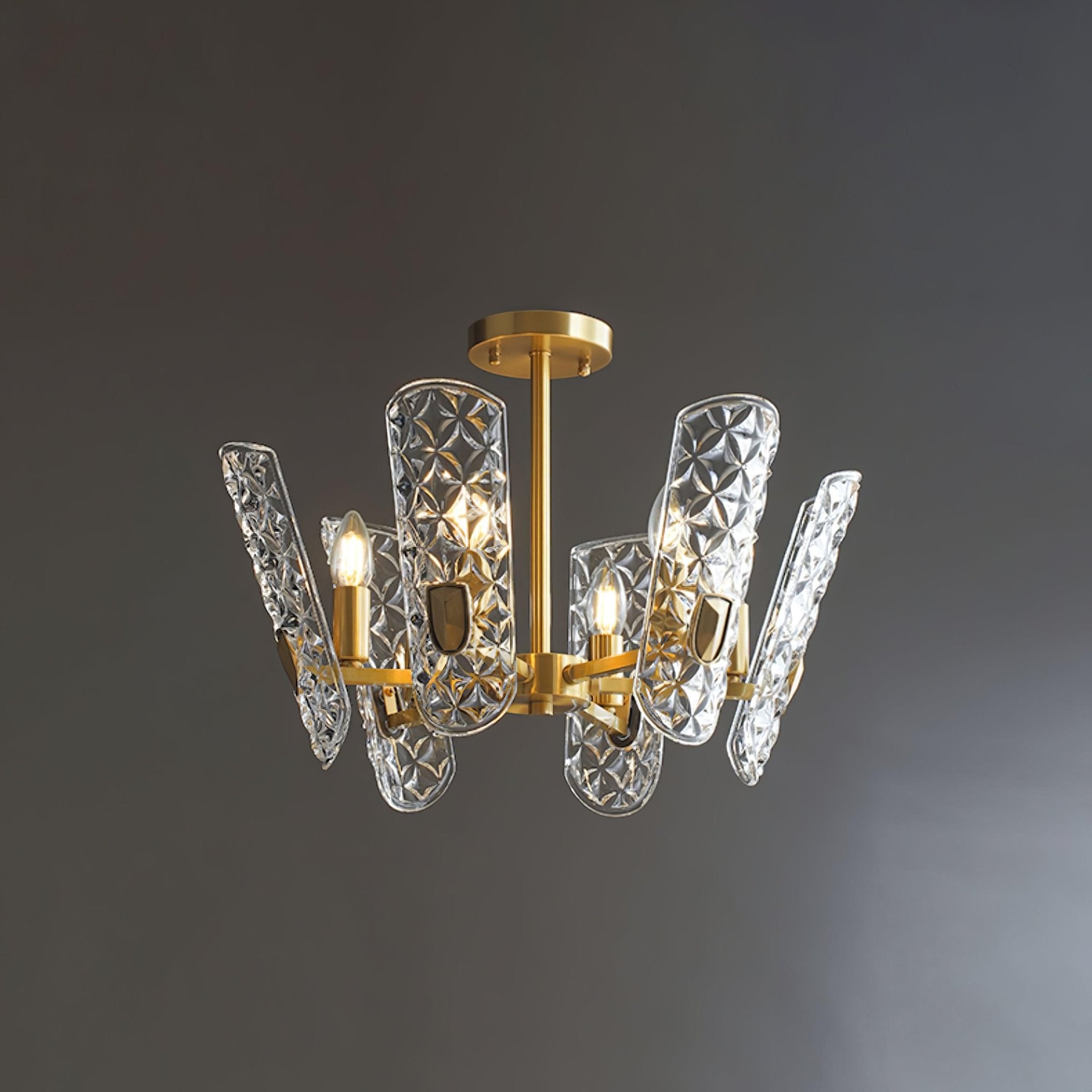 Brass Central Chandelier - Blowlighting