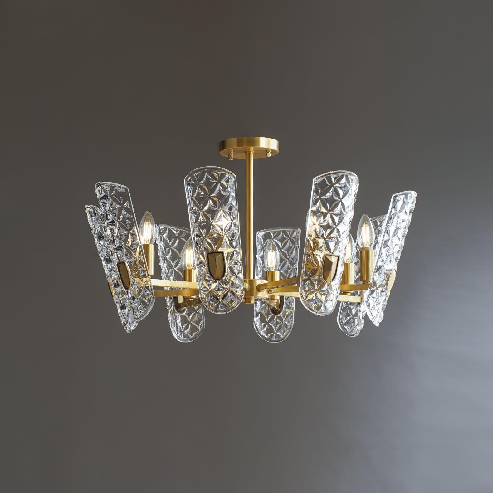 Brass Central Chandelier - Blowlighting
