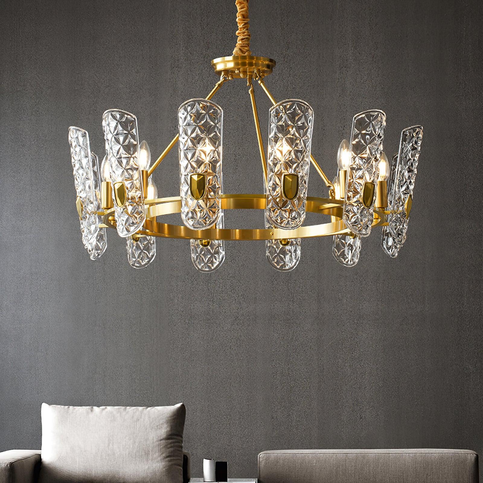 Brass Central Chandelier - Blowlighting