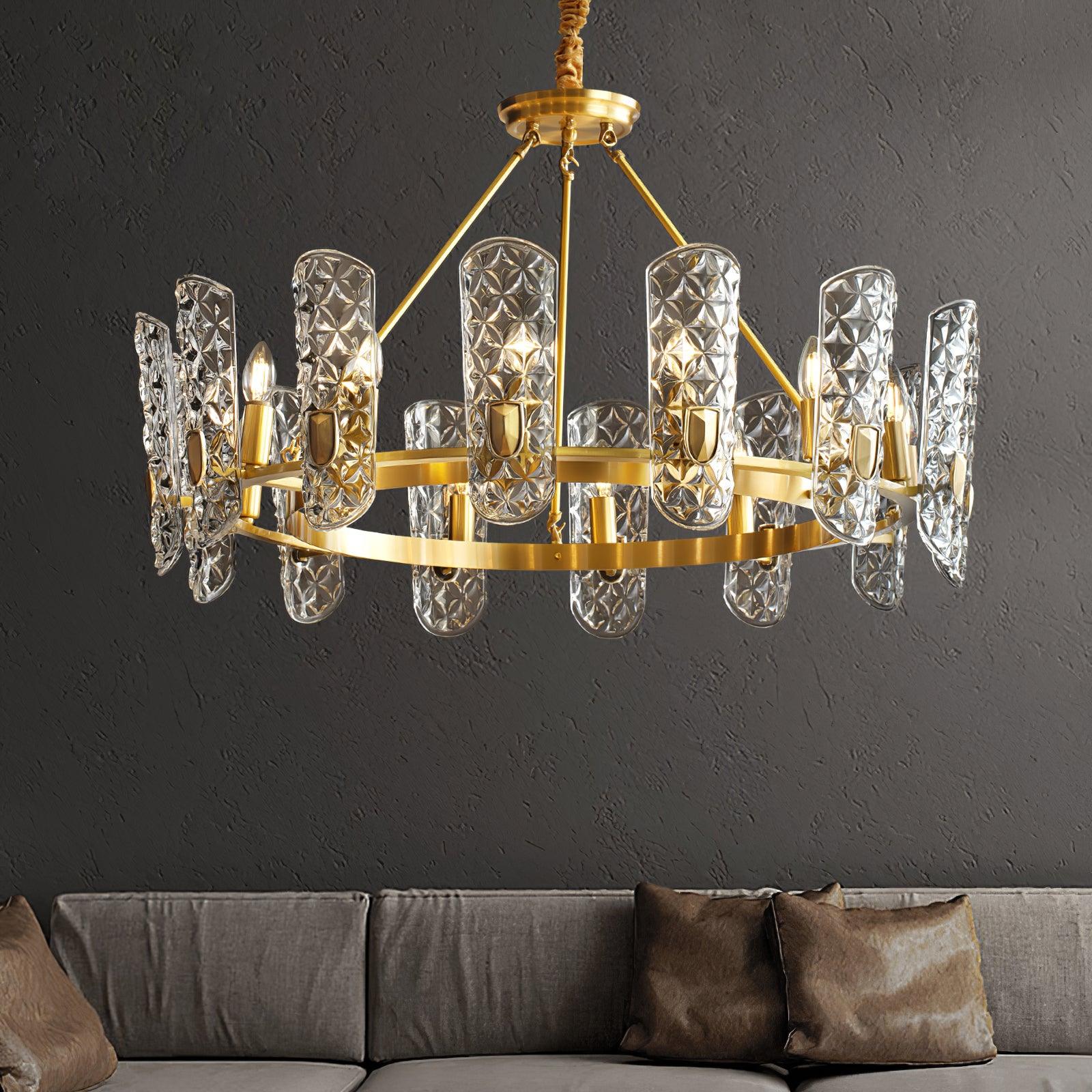 Brass Central Chandelier - Blowlighting