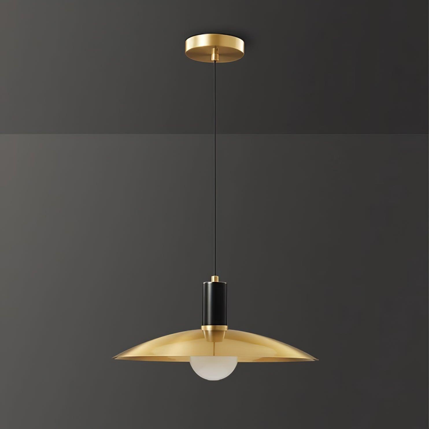 Brass Flared Pendant Lamp - Blowlighting