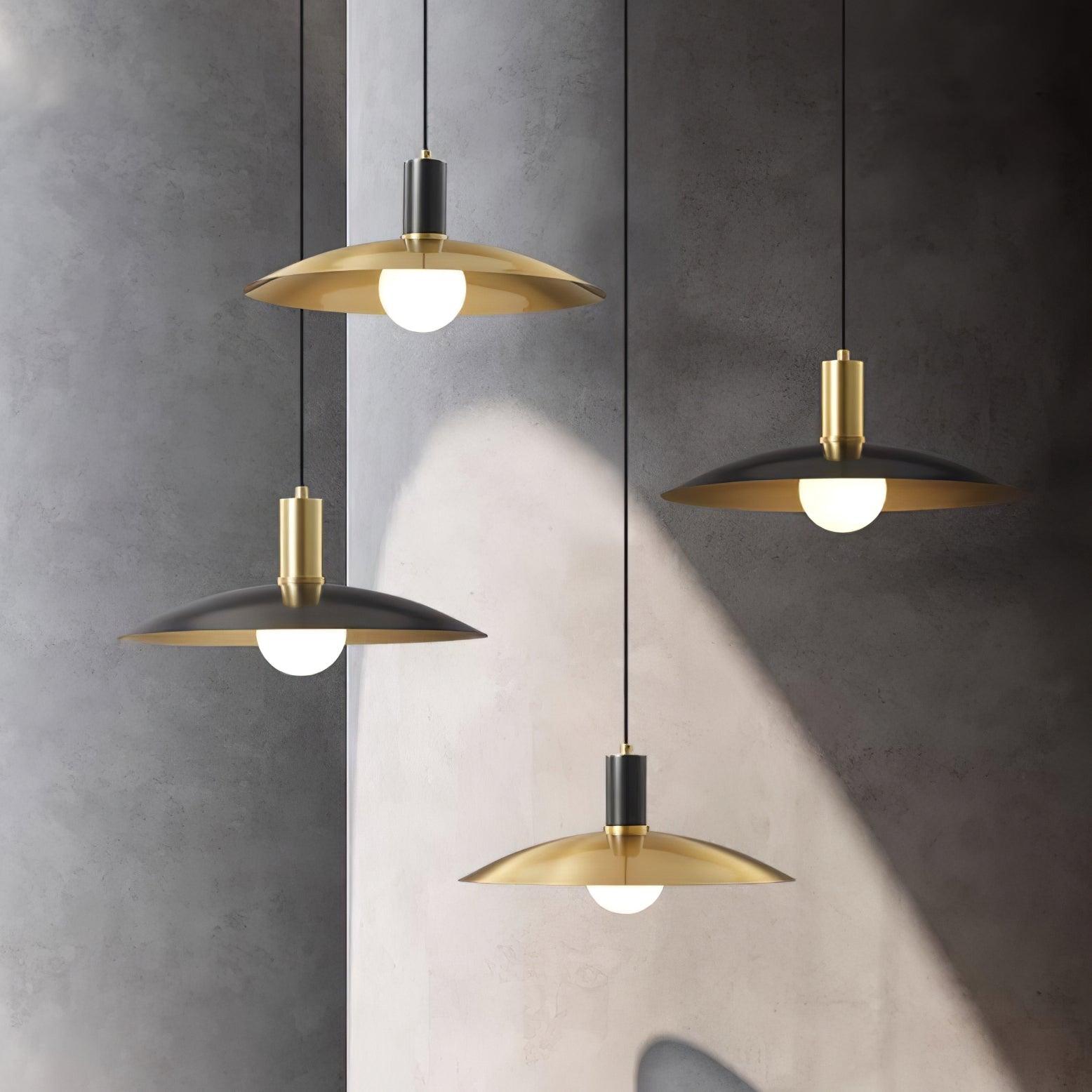 Brass Flared Pendant Lamp - Blowlighting