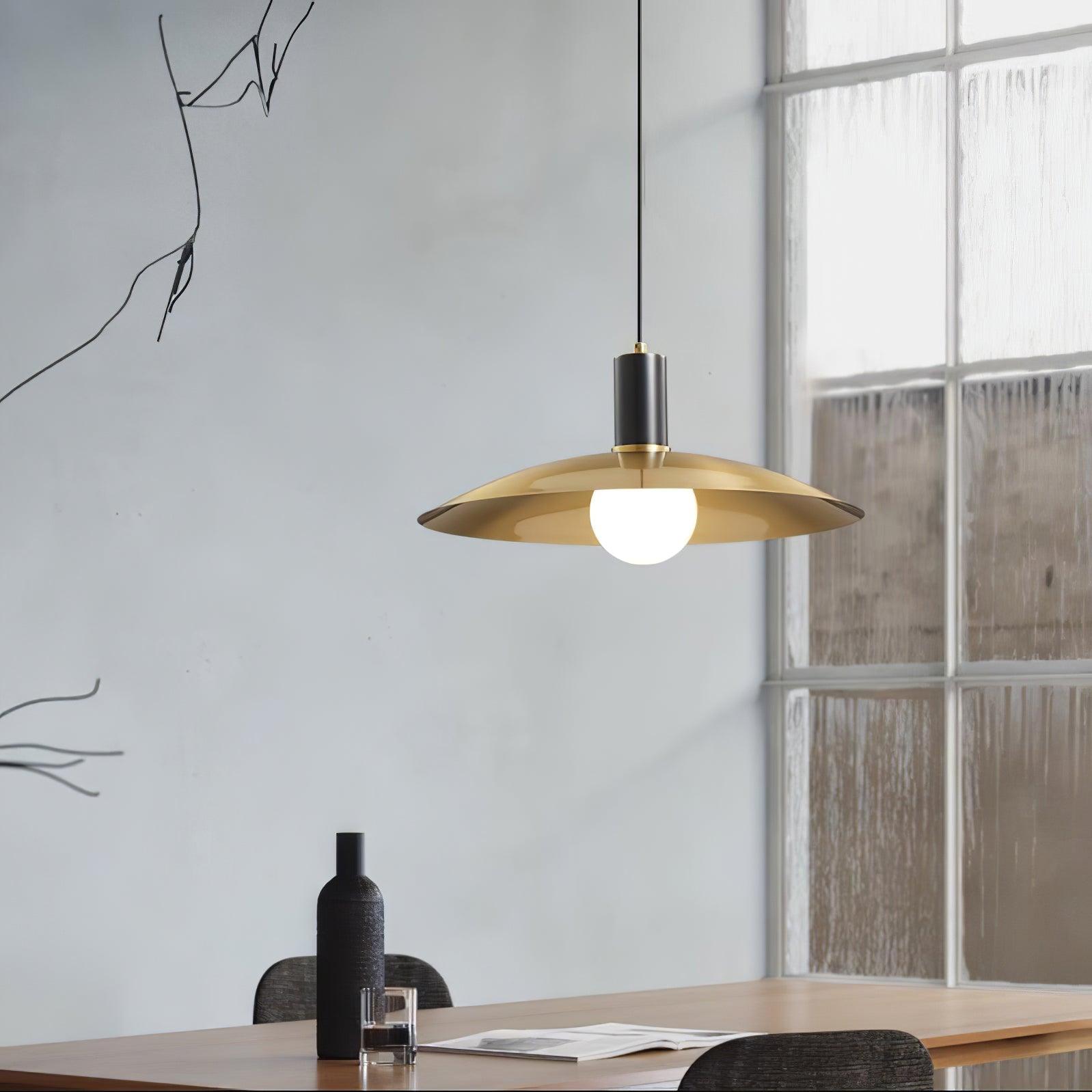 Brass Flared Pendant Lamp - Blowlighting
