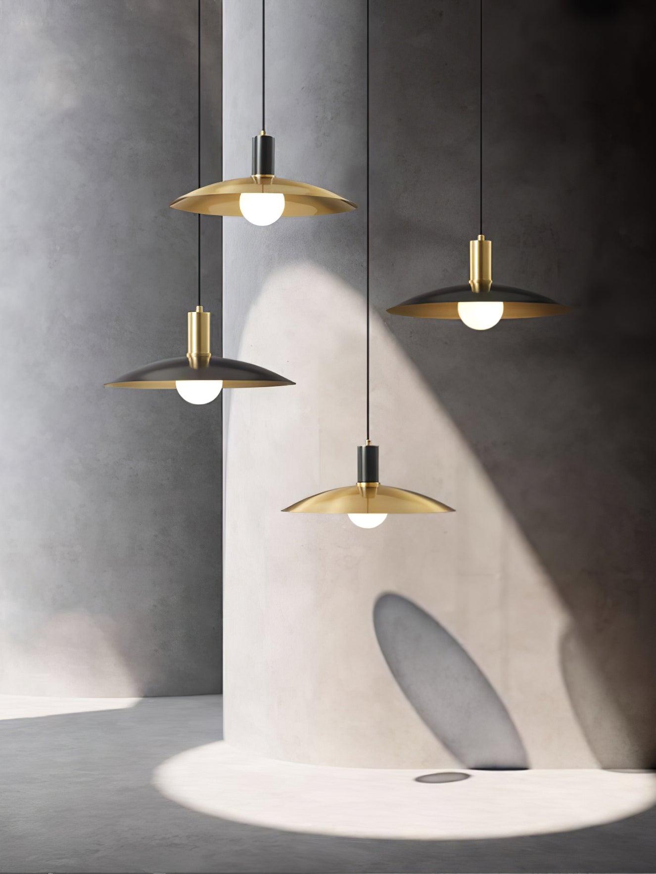 Brass Flared Pendant Lamp - Blowlighting