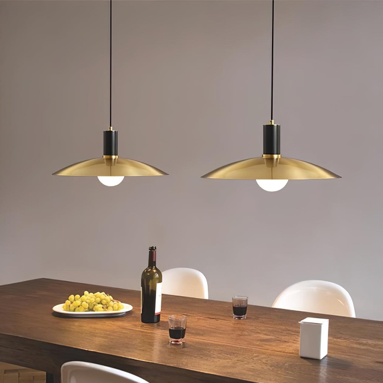 Brass Flared Pendant Lamp - Blowlighting