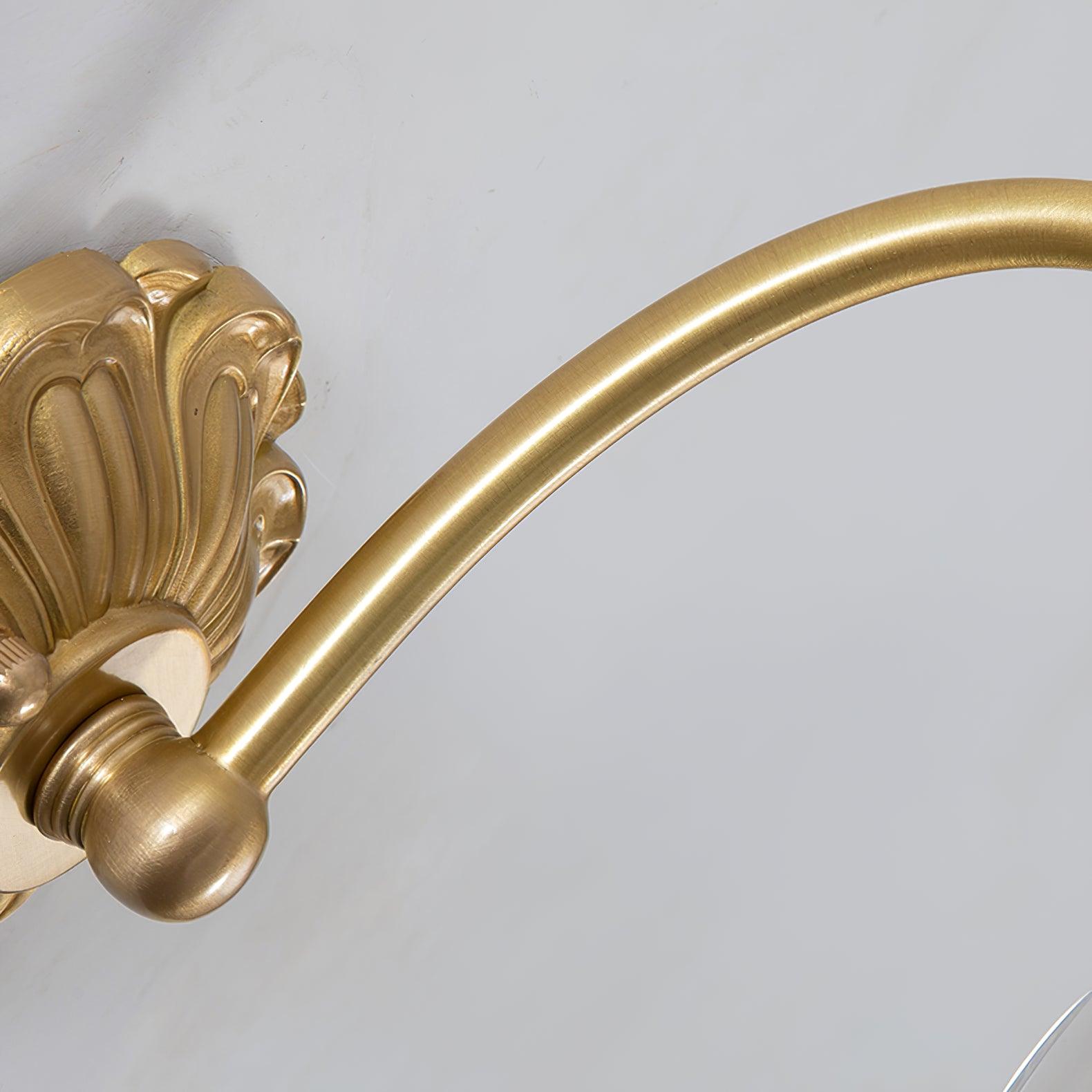 Brass Floral Glass Sconce - Blowlighting