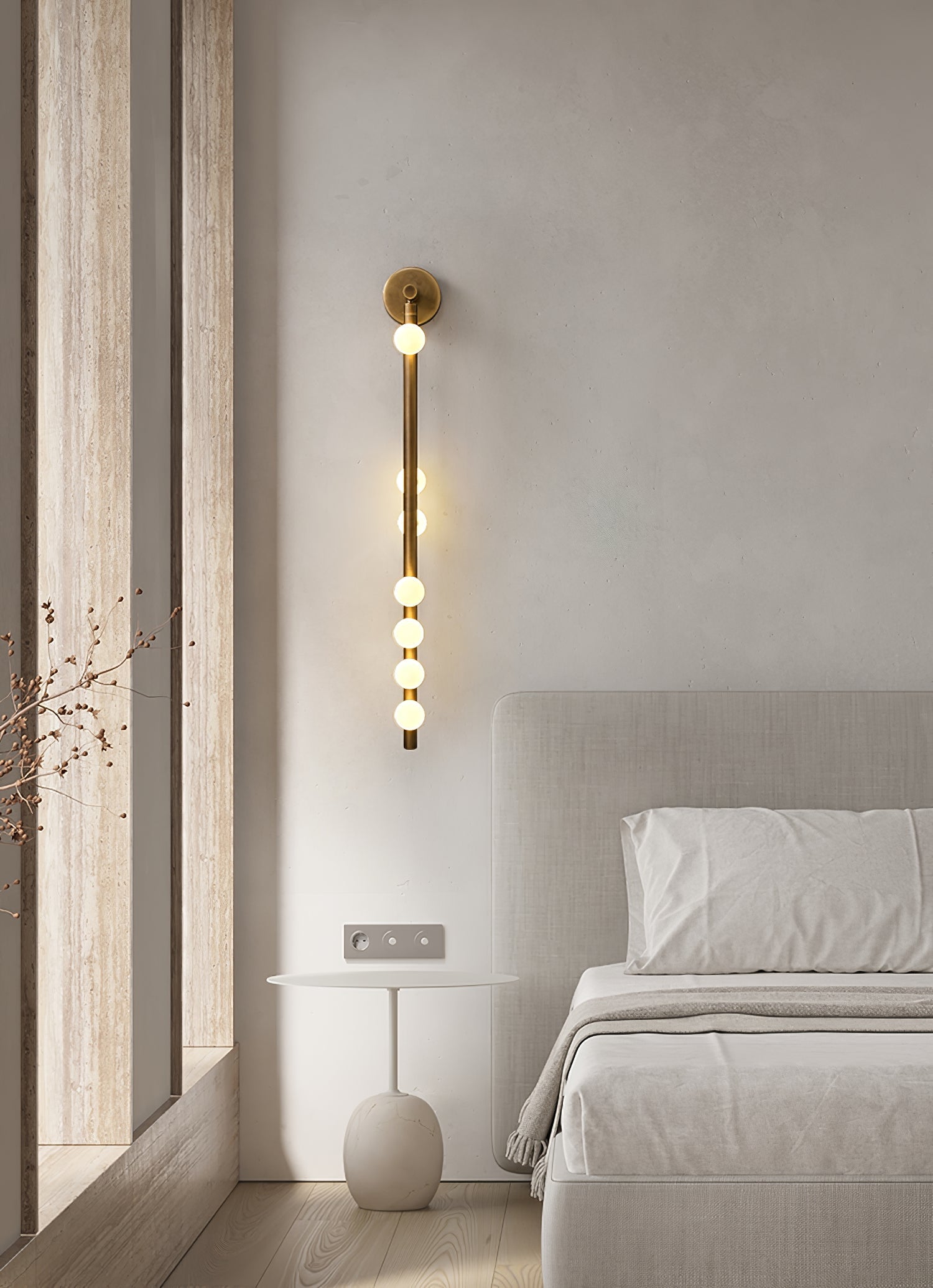 Brass Glass Tube Wall Lamp - Blowlighting