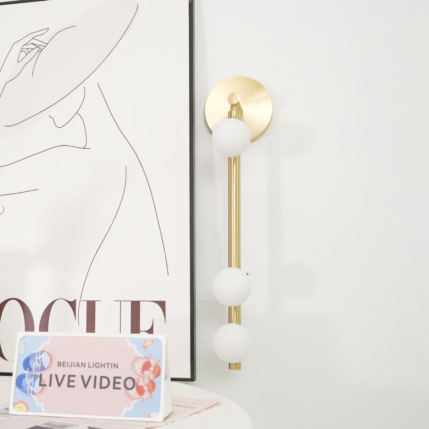 Brass Glass Tube Wall Lamp - Blowlighting