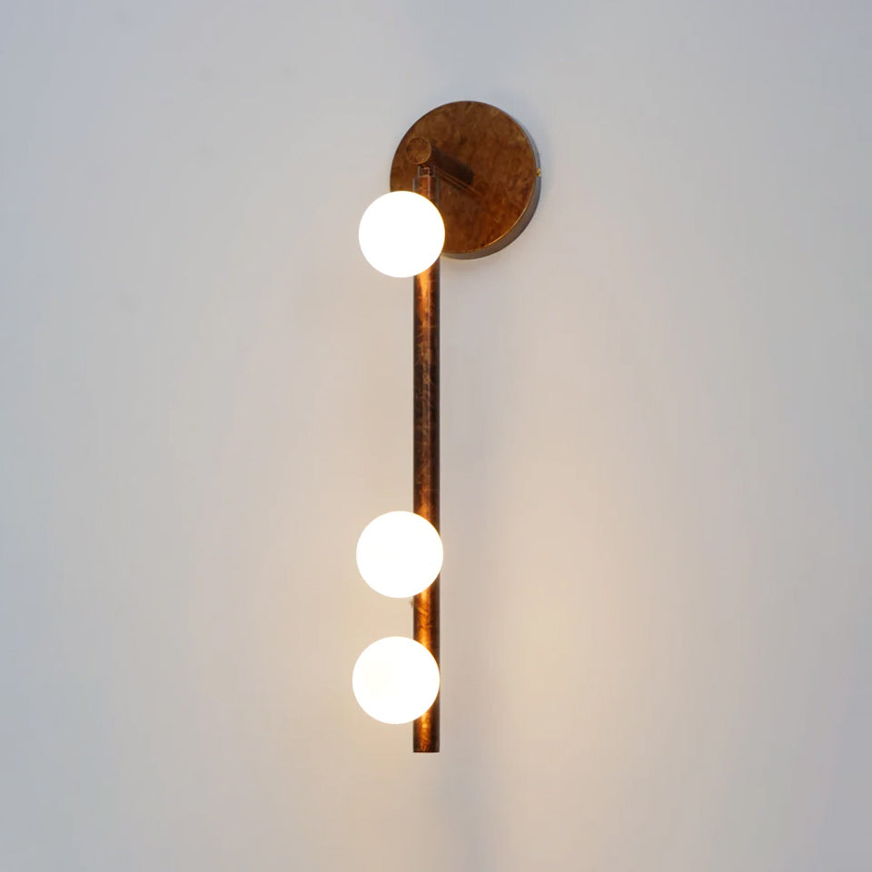 Brass Glass Tube Wall Lamp - Blowlighting
