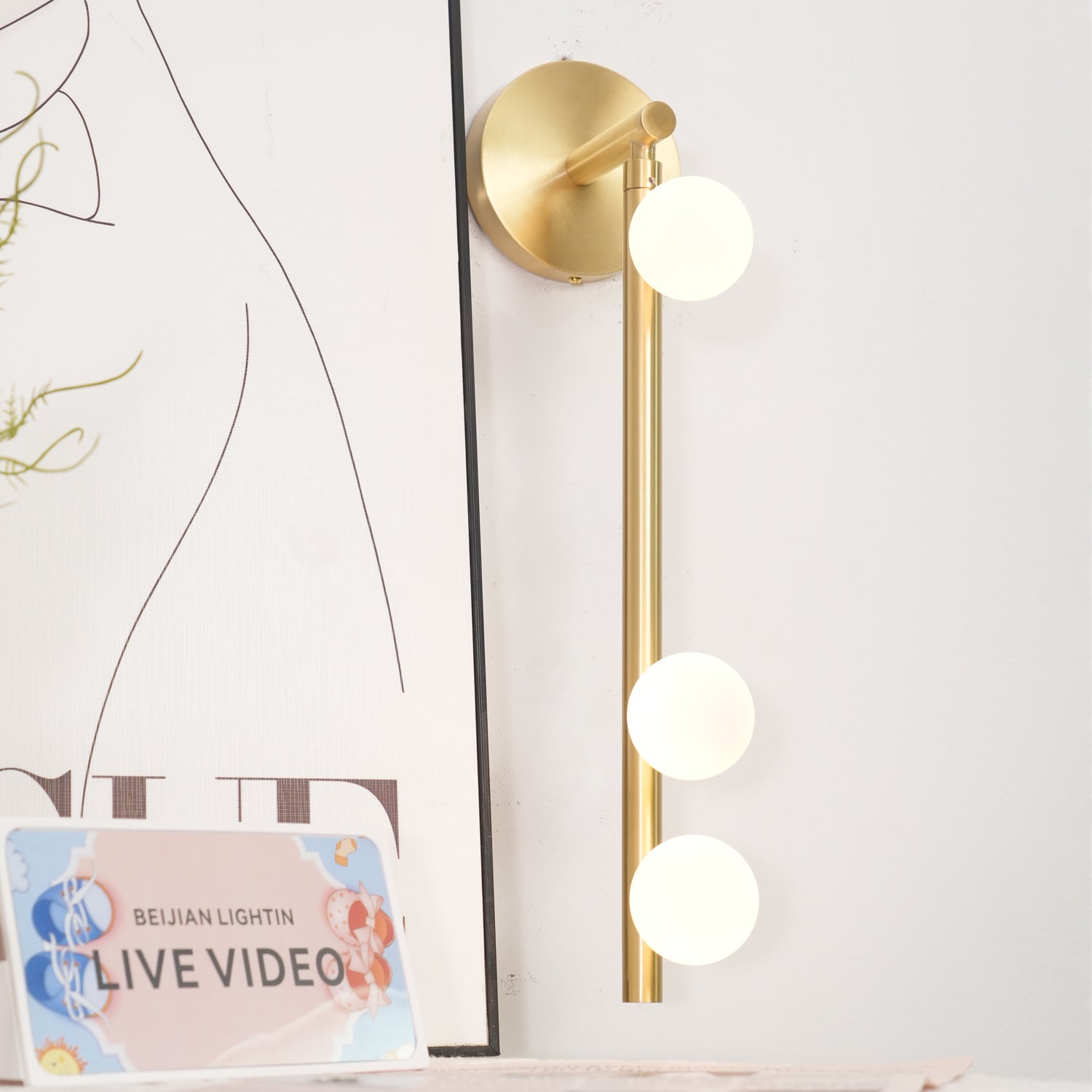 Brass Glass Tube Wall Lamp - Blowlighting