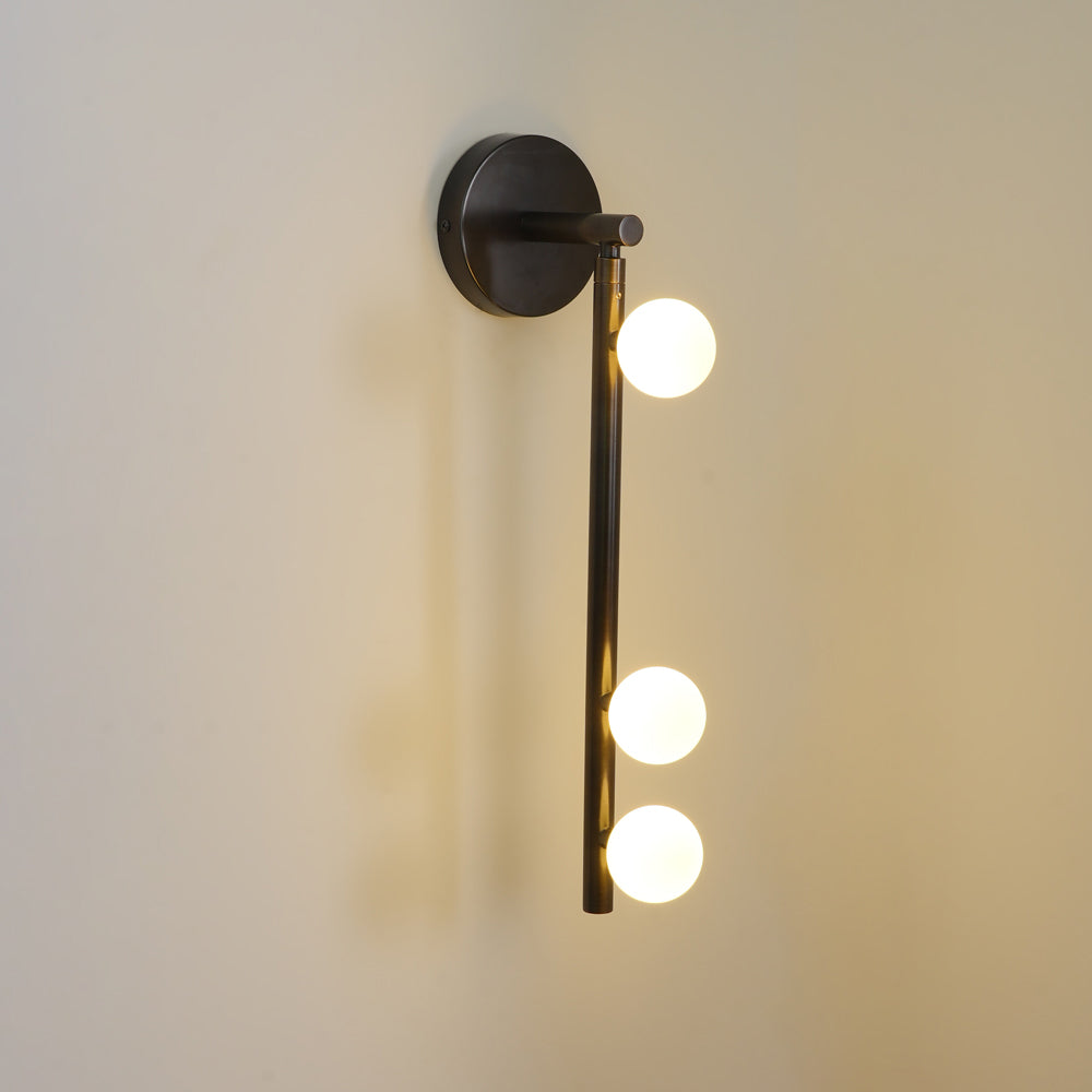Brass Glass Tube Wall Lamp - Blowlighting