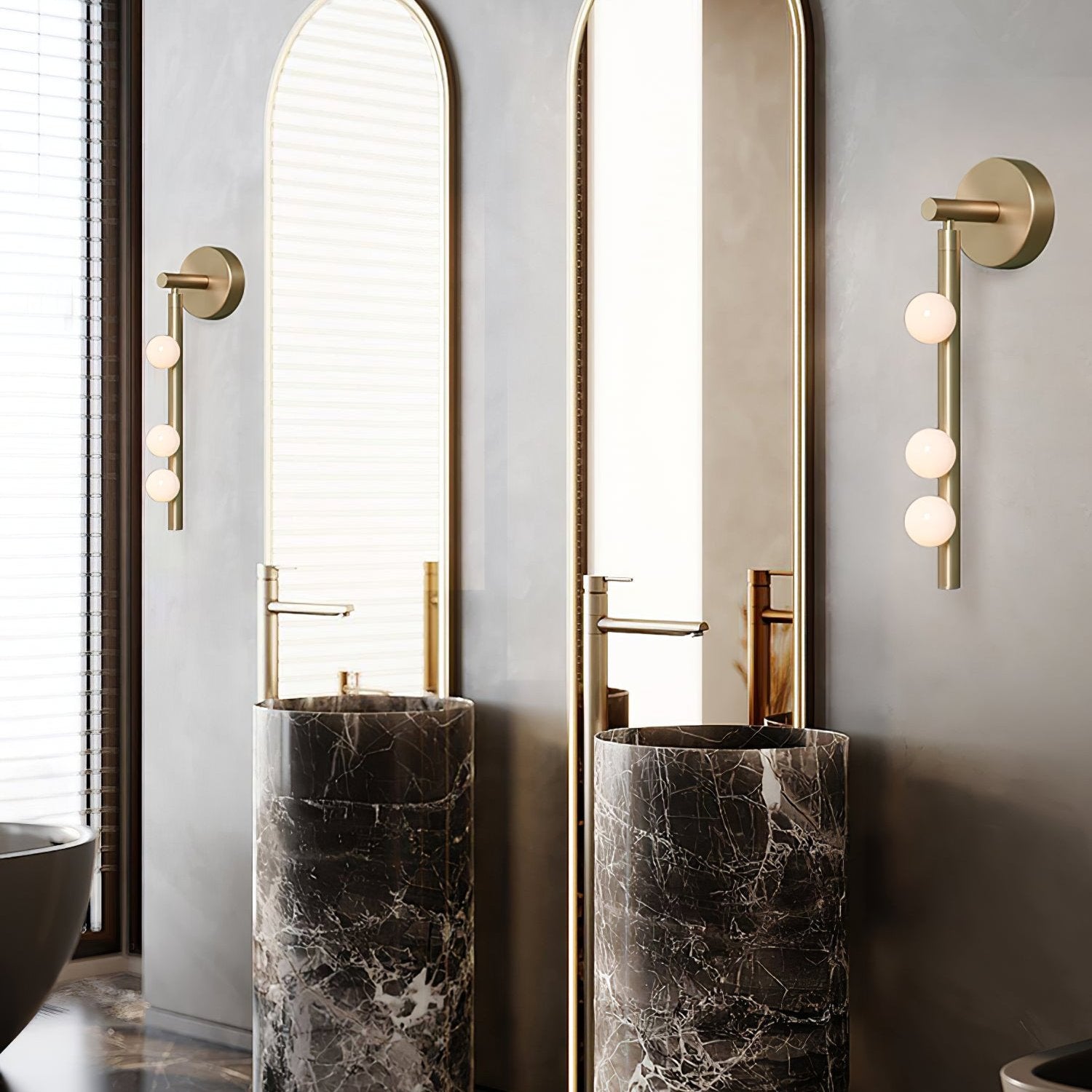 Brass Glass Tube Wall Lamp - Blowlighting