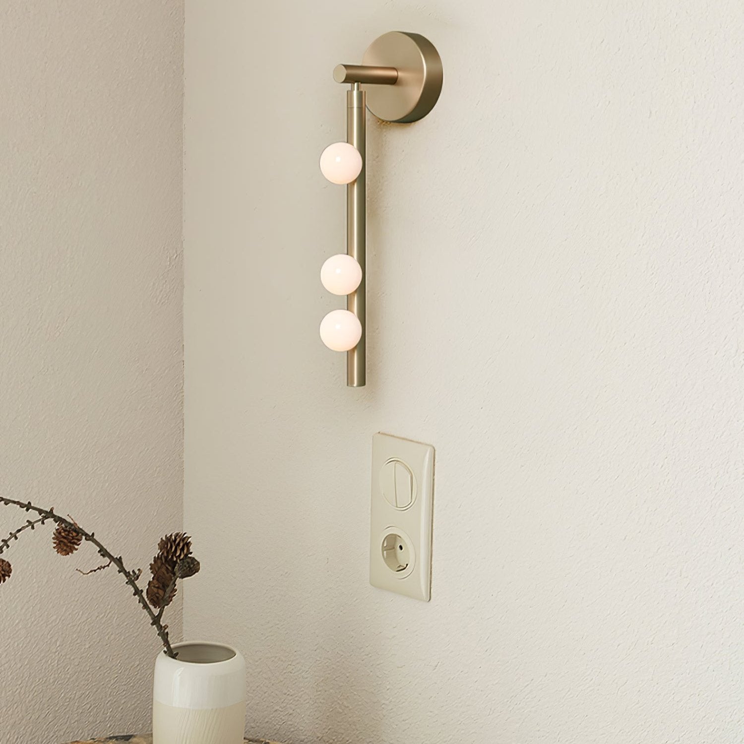 Brass Glass Tube Wall Lamp - Blowlighting