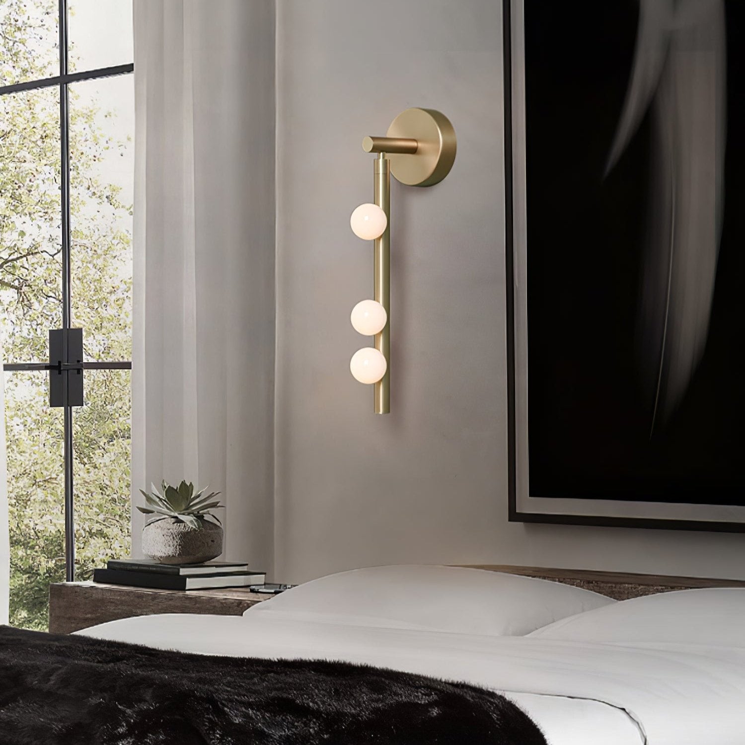 Brass Glass Tube Wall Lamp - Blowlighting