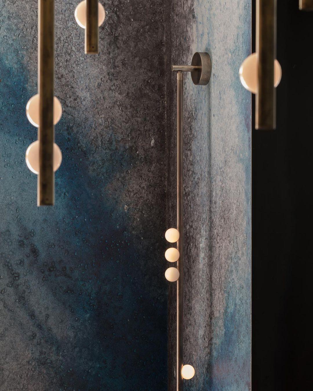 Brass Glass Tube Wall Lamp - Blowlighting