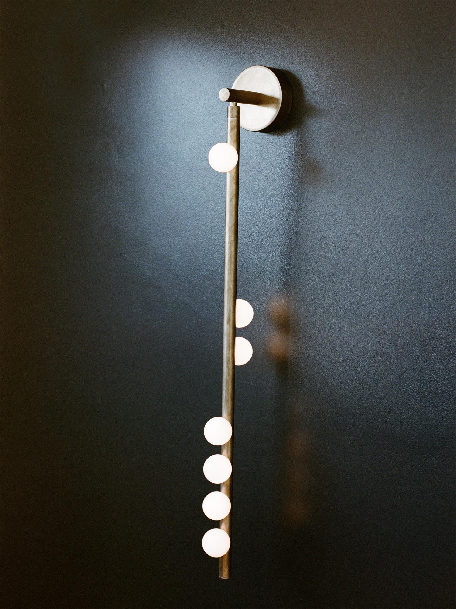 Brass Glass Tube Wall Lamp - Blowlighting