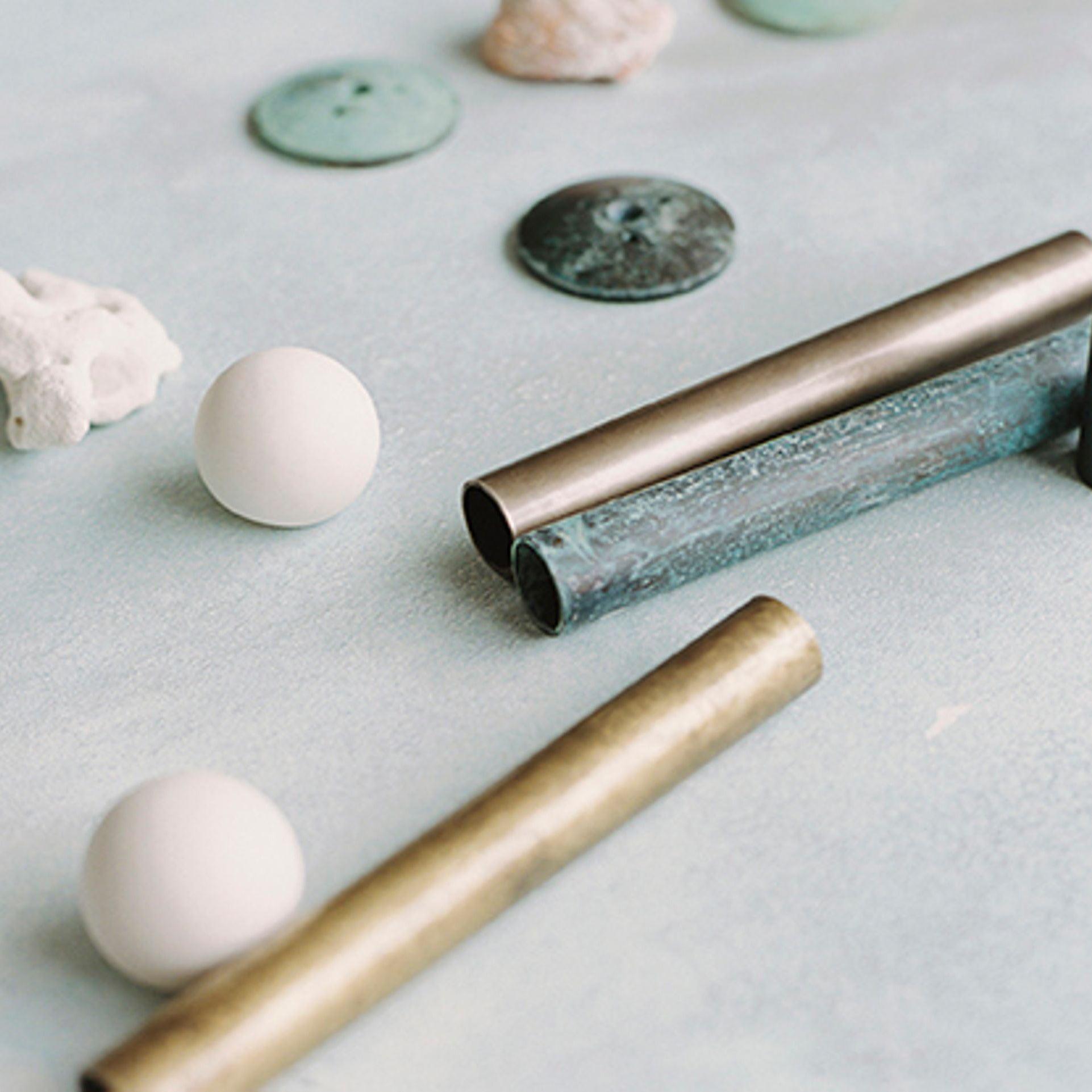 Brass Glass Tube Wall Lamp - Blowlighting