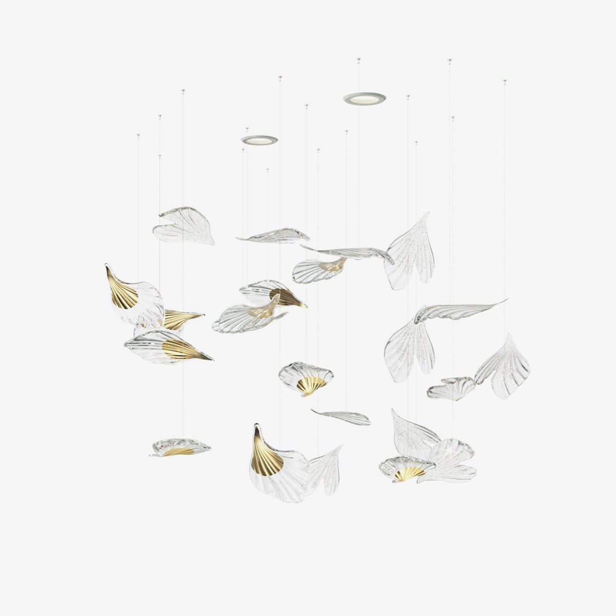 Asorus Artistic Leaf-Shape Chandelier - Blowlighting