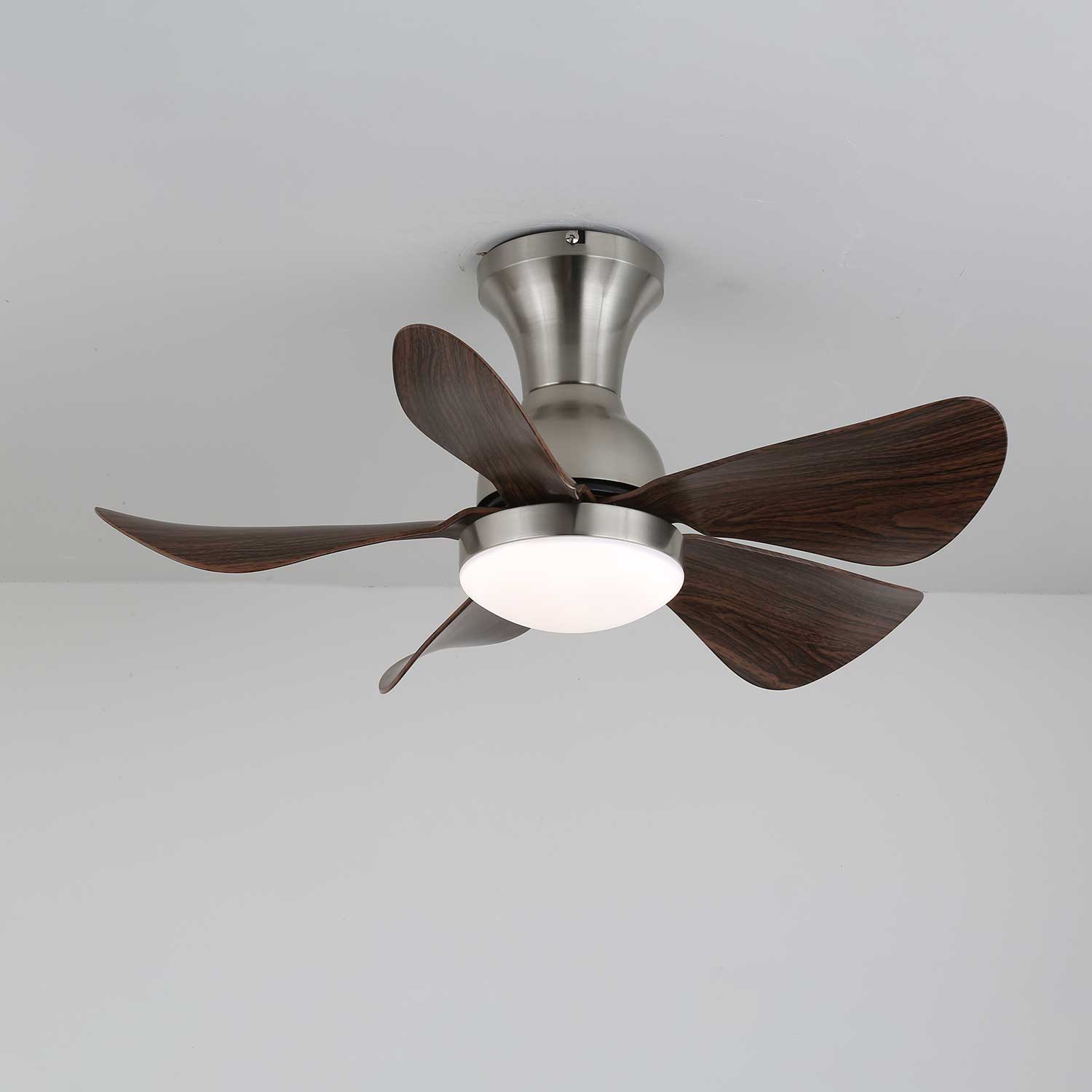 Novaro Modern Wood Ceiling Fan Light - Blowlighting