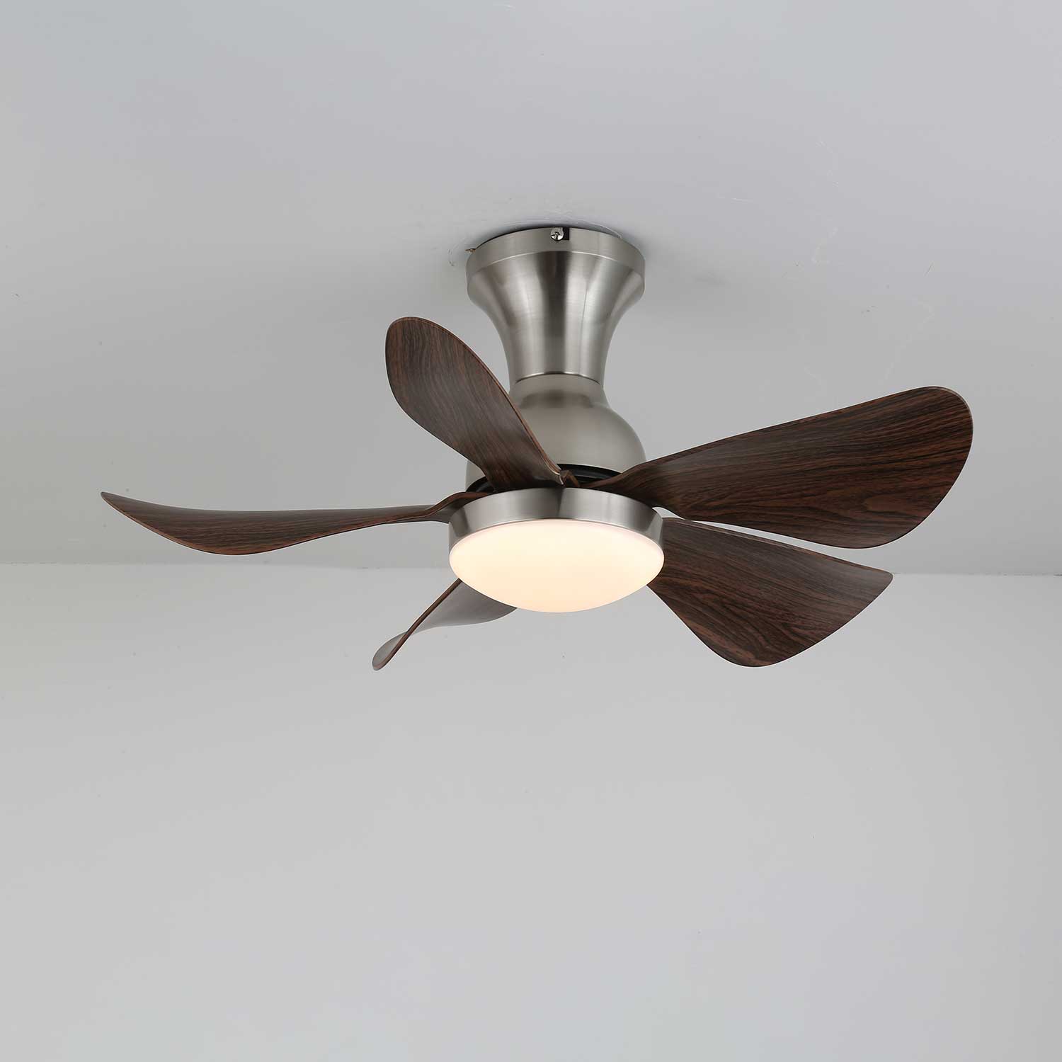 Novaro Modern Wood Ceiling Fan Light - Blowlighting