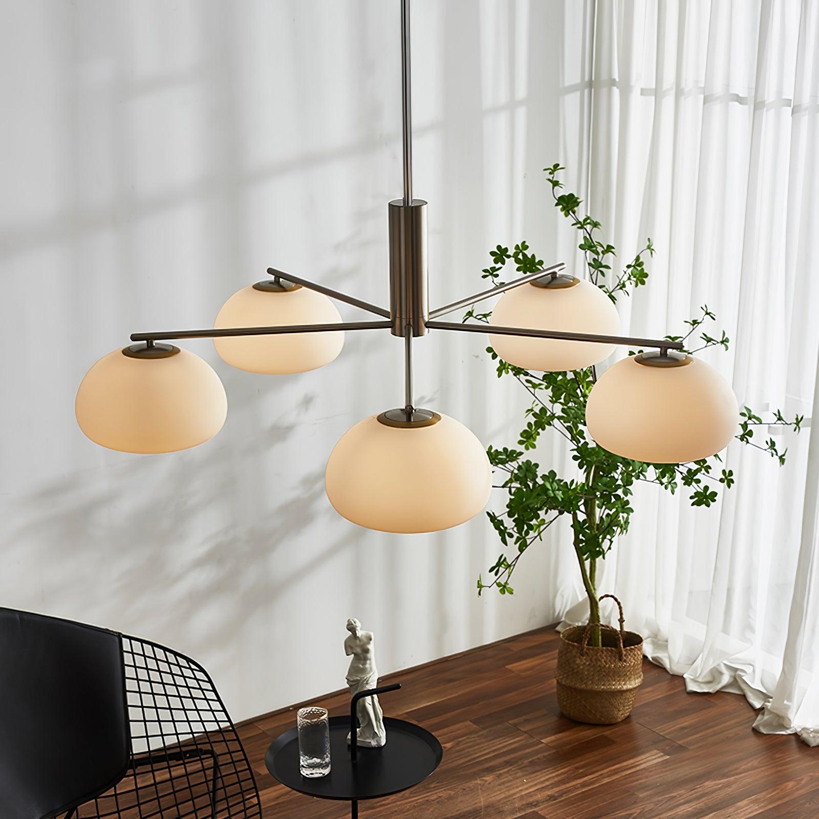 Lunara Luxe Glass Chandelier - Blowlighting