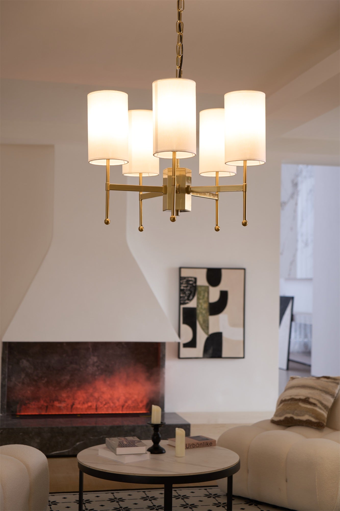Brilliancess Brass Chandelier - Blowlighting