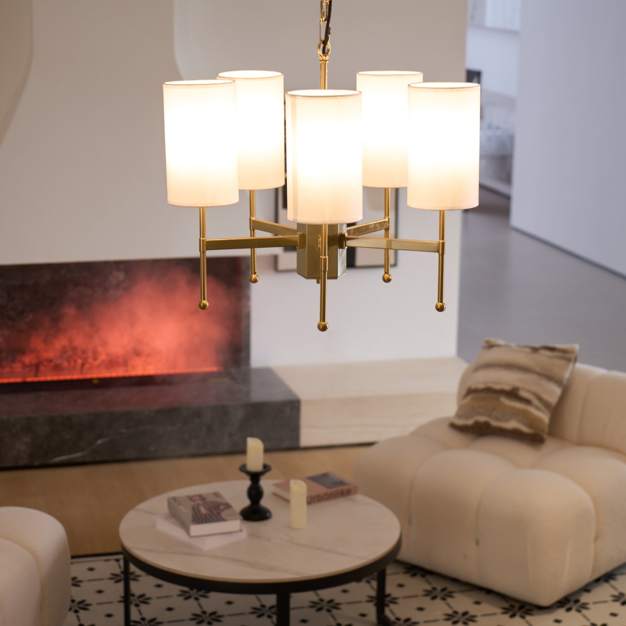 Brilliancess Brass Chandelier - Blowlighting