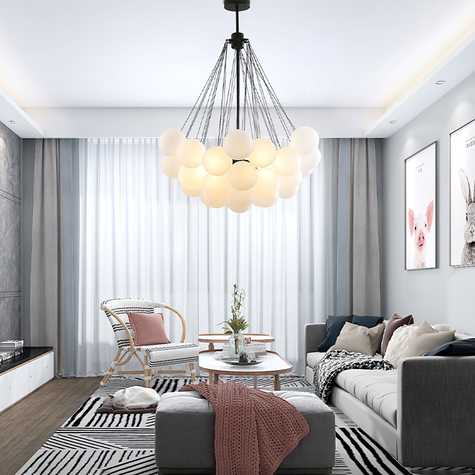 Bubble Chandelier - Blowlighting