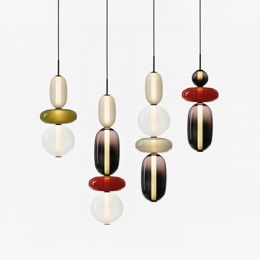 Candied Glass Combo Pendant Light - Blowlighting