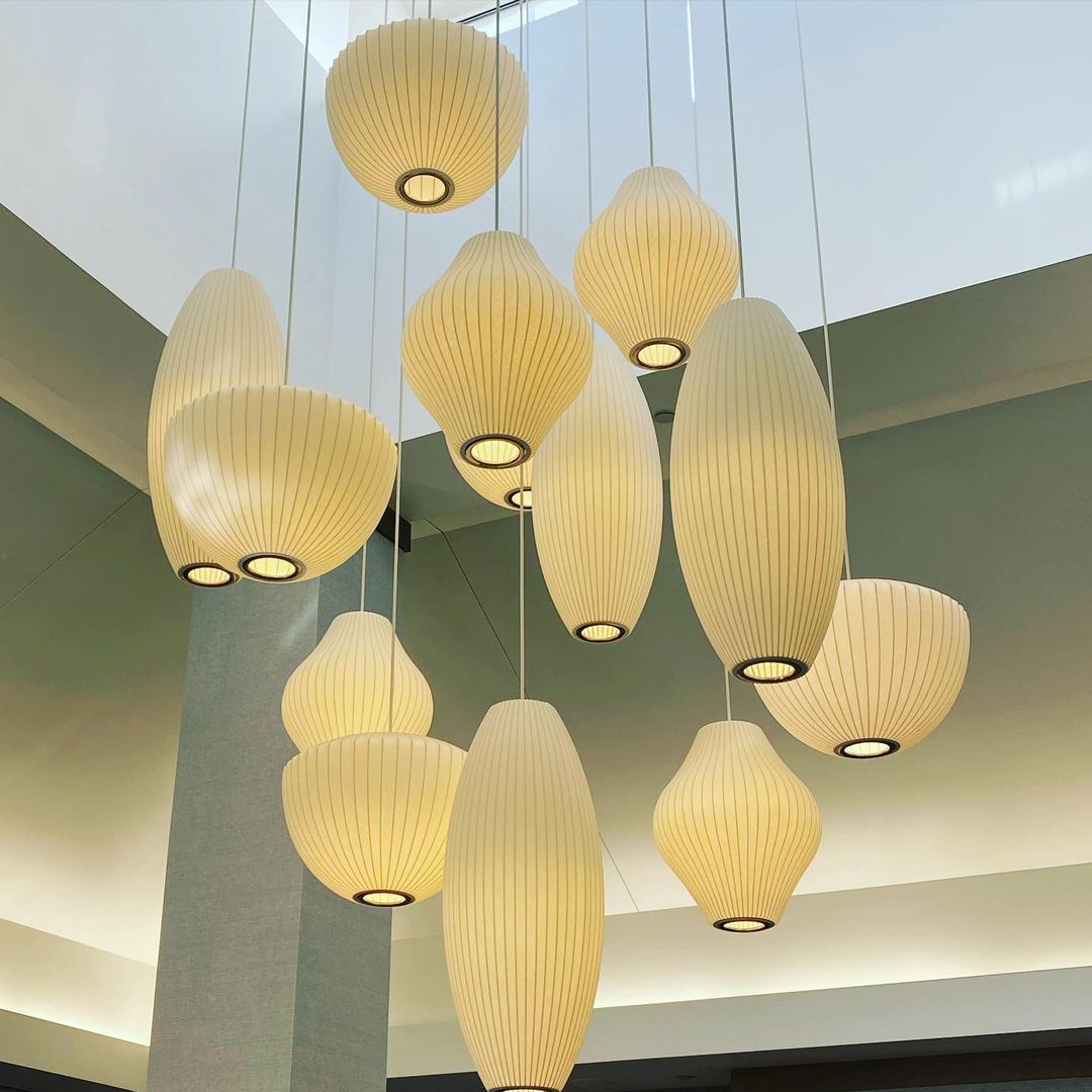 Bubble Mulberry Silk Pendant Lamp - Blowlighting
