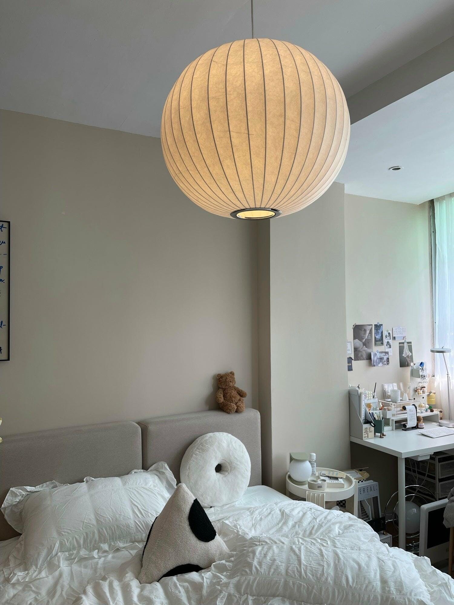 Bubble Mulberry Silk Pendant Lamp - Blowlighting