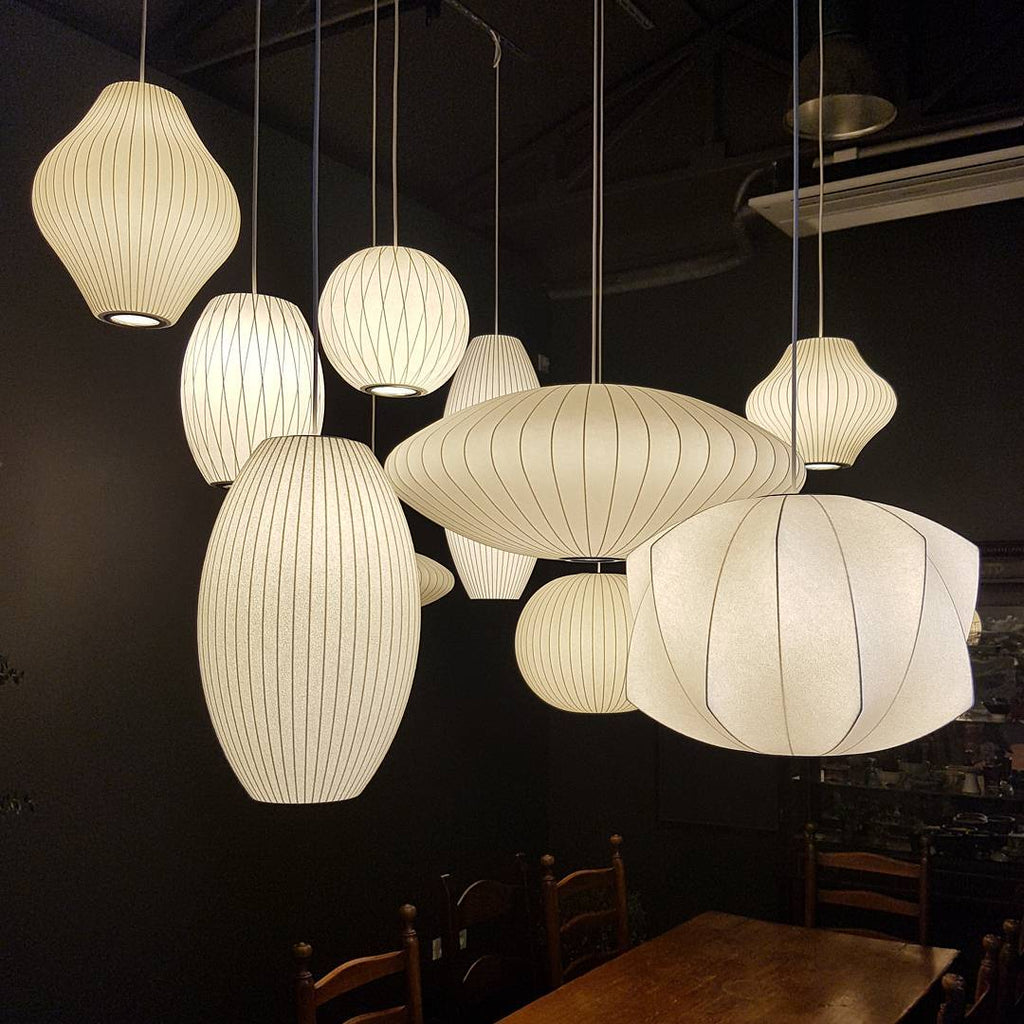 Bubble Mulberry Silk Pendant Lamp - Blowlighting