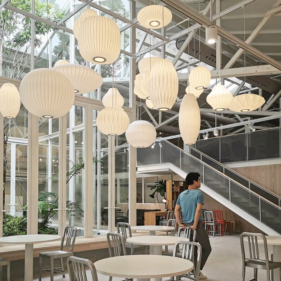 Bubble Mulberry Silk Pendant Lamp - Blowlighting