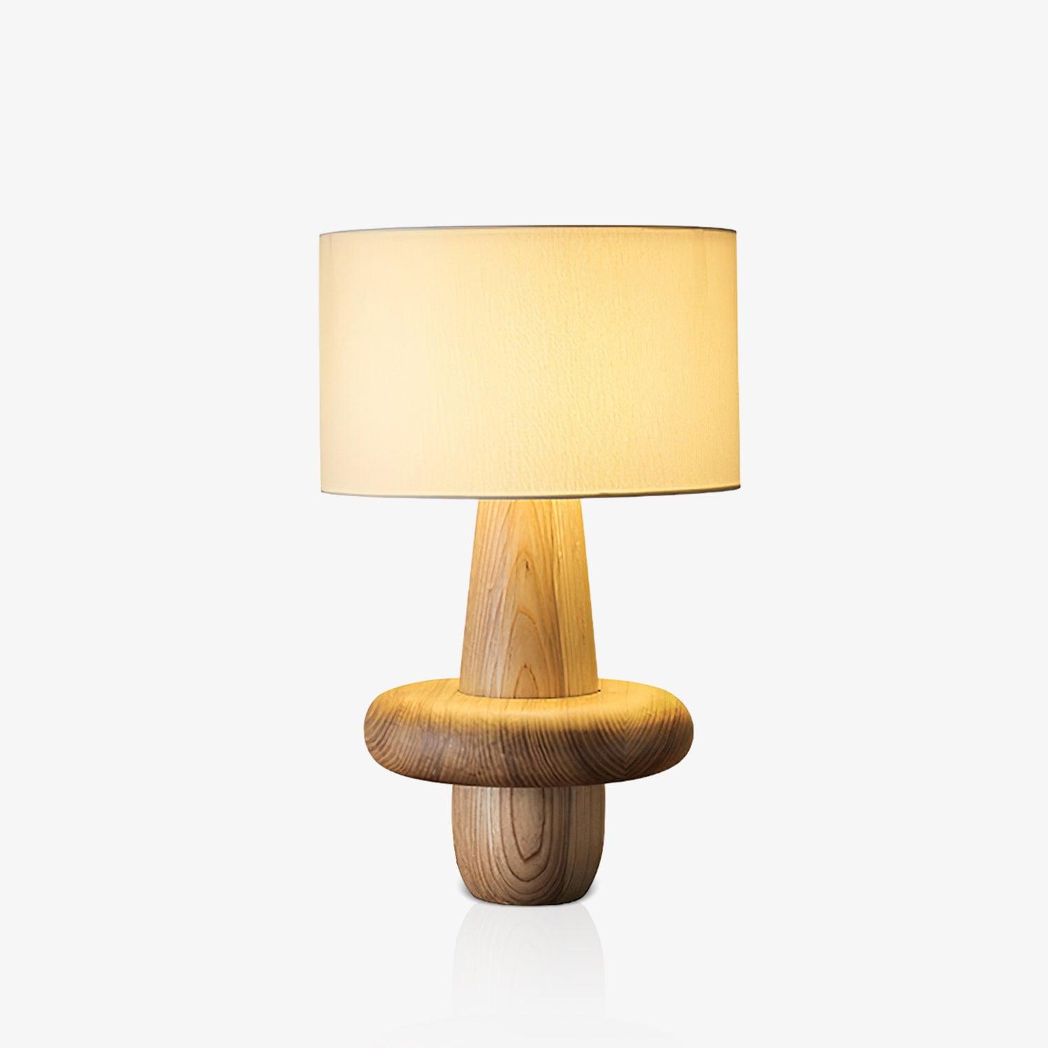 Ring Minimalist Wood Table Lamp - Blowlighting