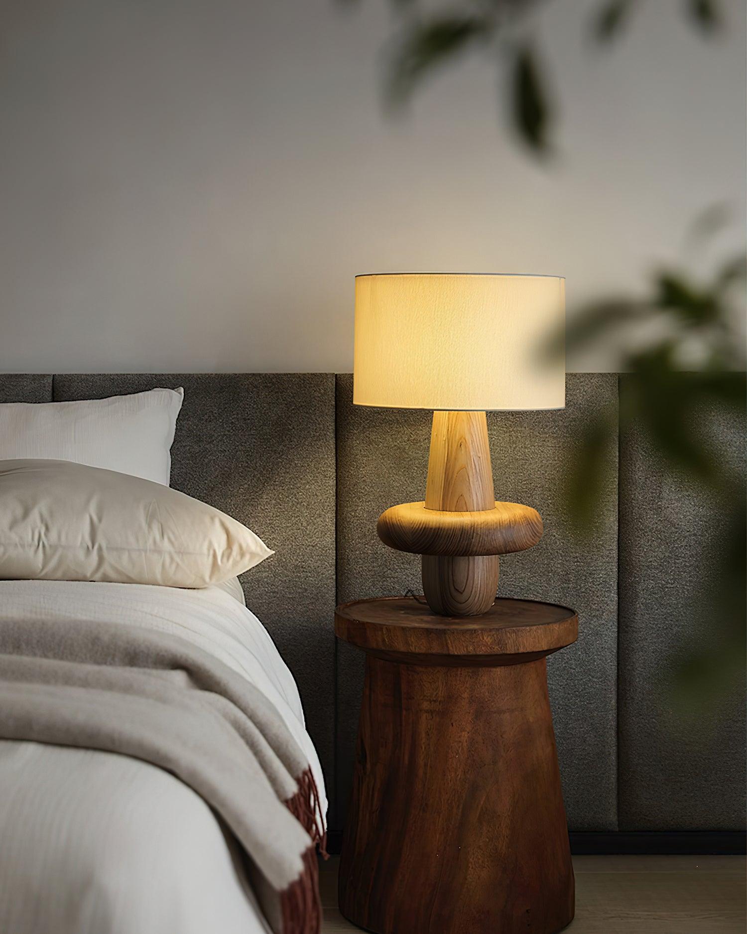 Ring Minimalist Wood Table Lamp - Blowlighting